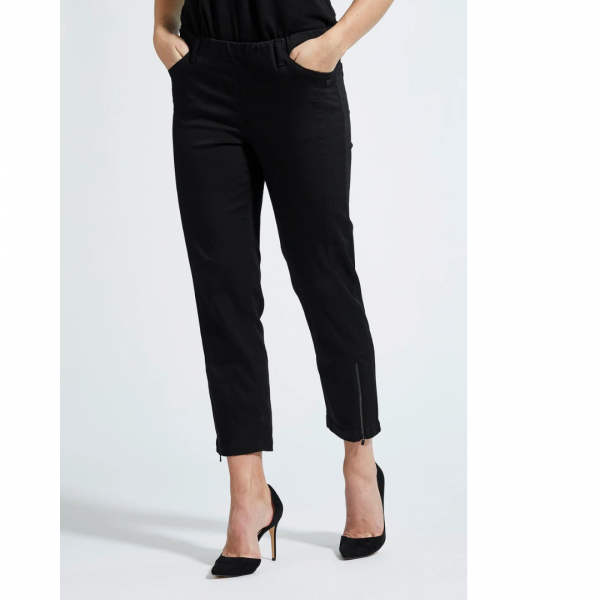 Laurie Piper Regular 3/4 with Zip, Black