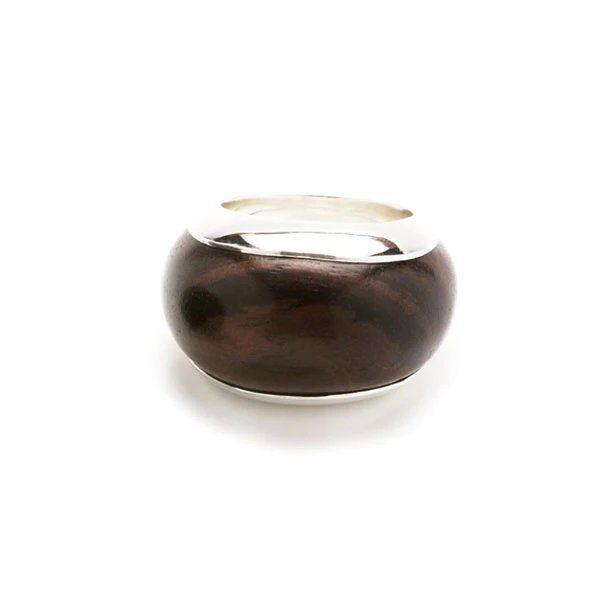 Branch Sterling Silver Lined Domed Ring