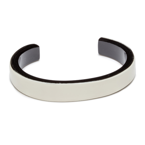 Branch Cream/Black Slim Buffalo Horn Cuff