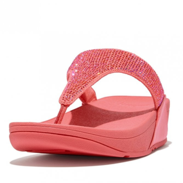 Fitflop Lulu Crystal Embellished Toe Post Sandals