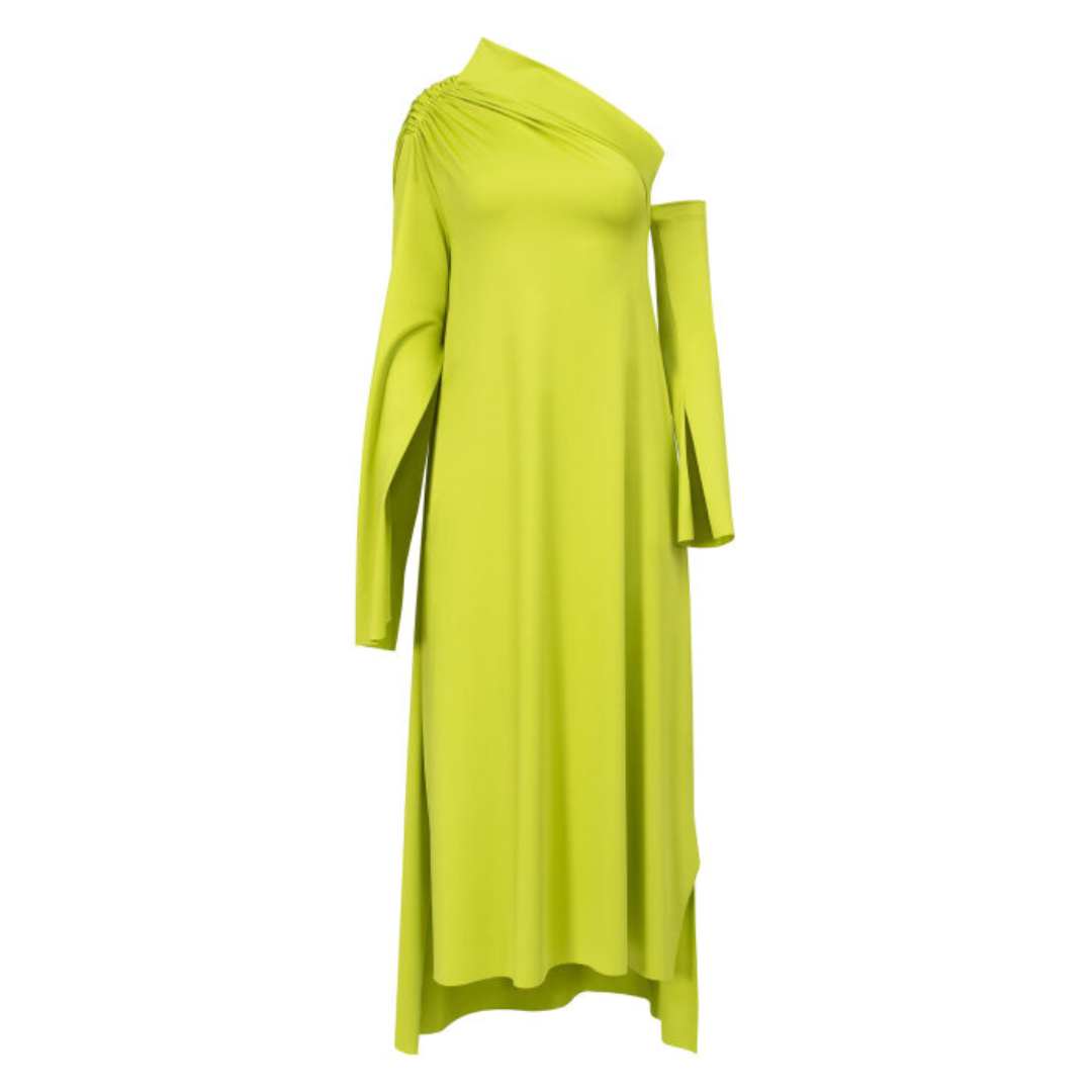 Xenia Terri Dress in Lime Green