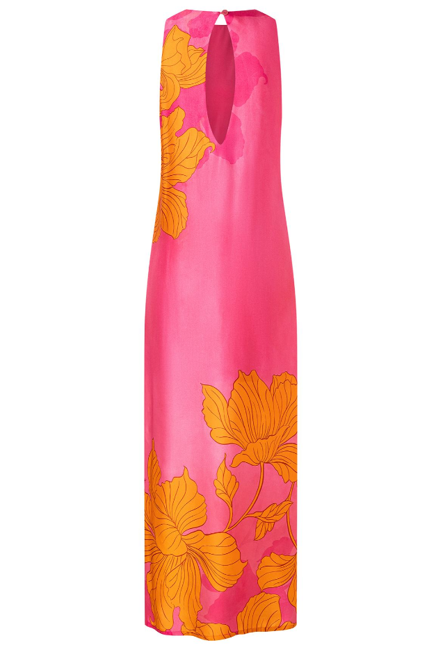 Ana Alcazar Maxi Sleeveless Dress in Original Pink - Image 2