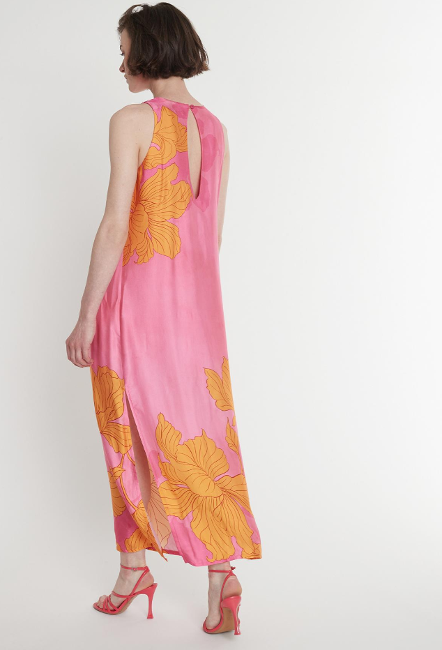 Ana Alcazar Maxi Sleeveless Dress in Original Pink - Image 5