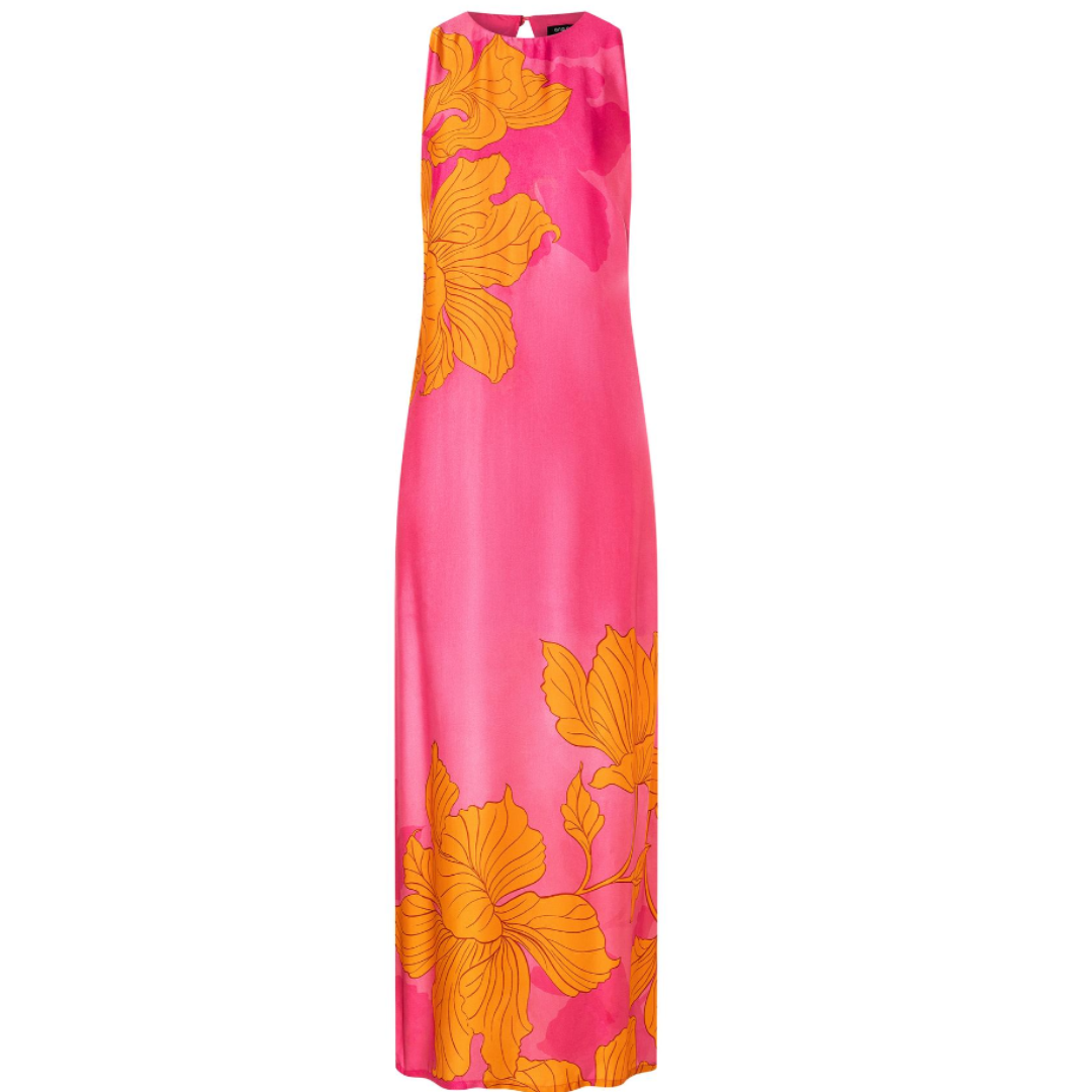 Ana Alcazar Maxi Sleeveless Dress in Original Pink