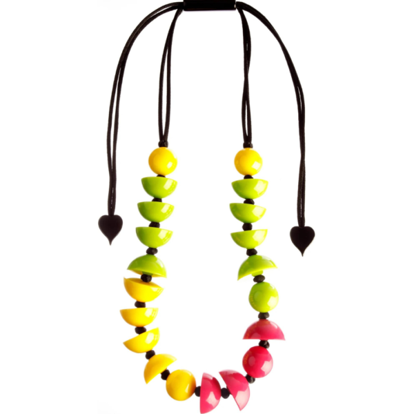 Zsiska Meta Multi Half Sphere Necklace