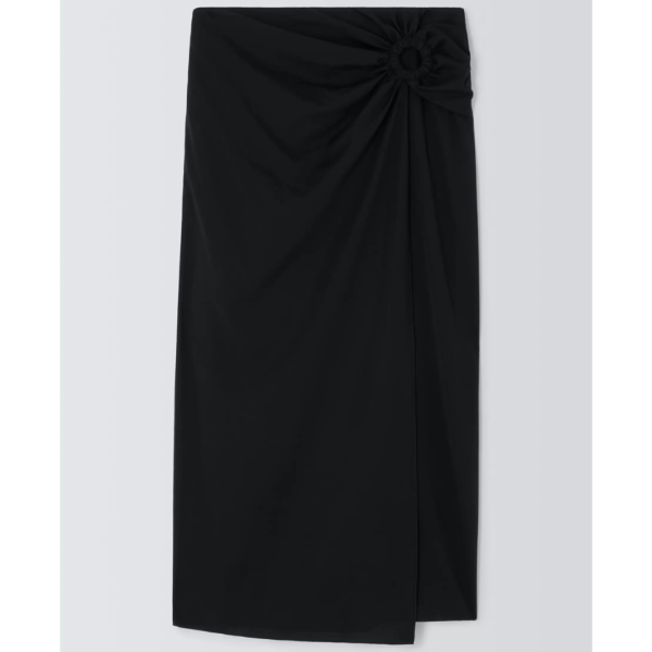 Max Mara Weekend Samovar Black Wrap Skirt