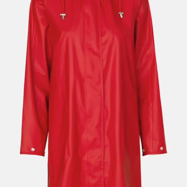Ilse Jacobsen Rain 71 Coat in Deep Red