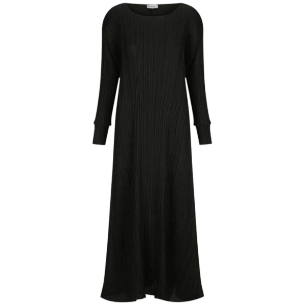 Alquema Simply Pleat Dress In Black