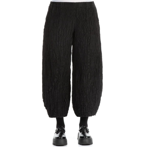 Grizas Crinkle Trouser in Black