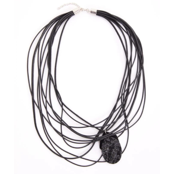 Naya Multi Strand Necklace With Mottled Stone