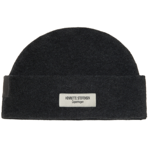 Henriette Steffensen Beanie Hat Soft Black