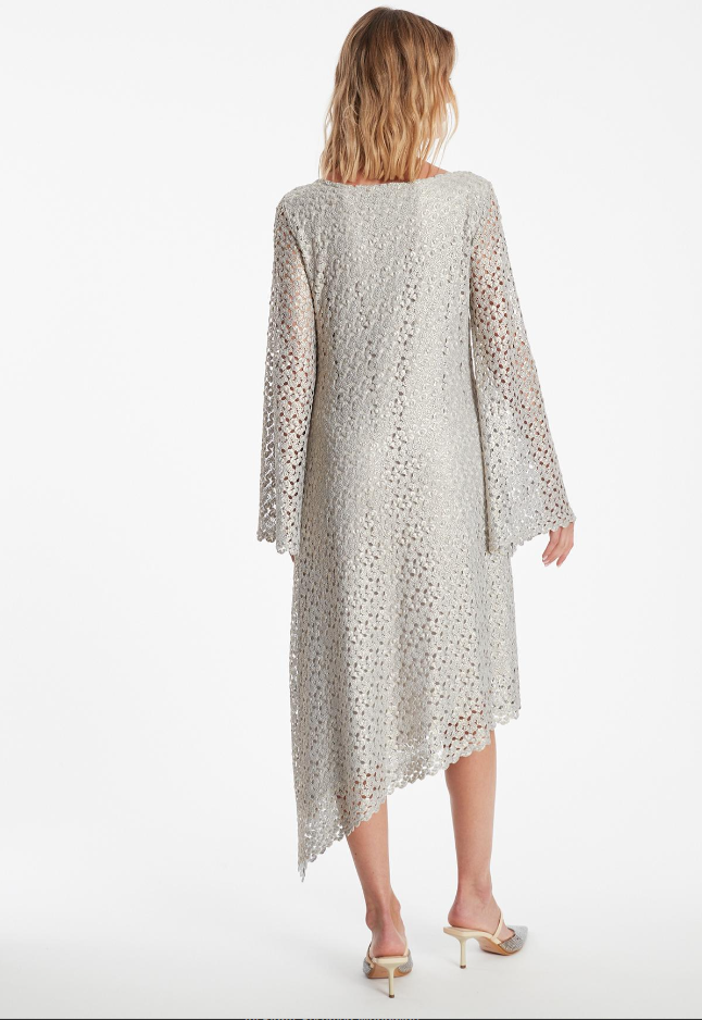 Ana Alcazar Tunic Dress Assymetric In Original Grey - Image 2