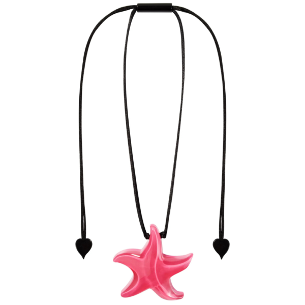 Zsiska Ole Star Pendant In Pink