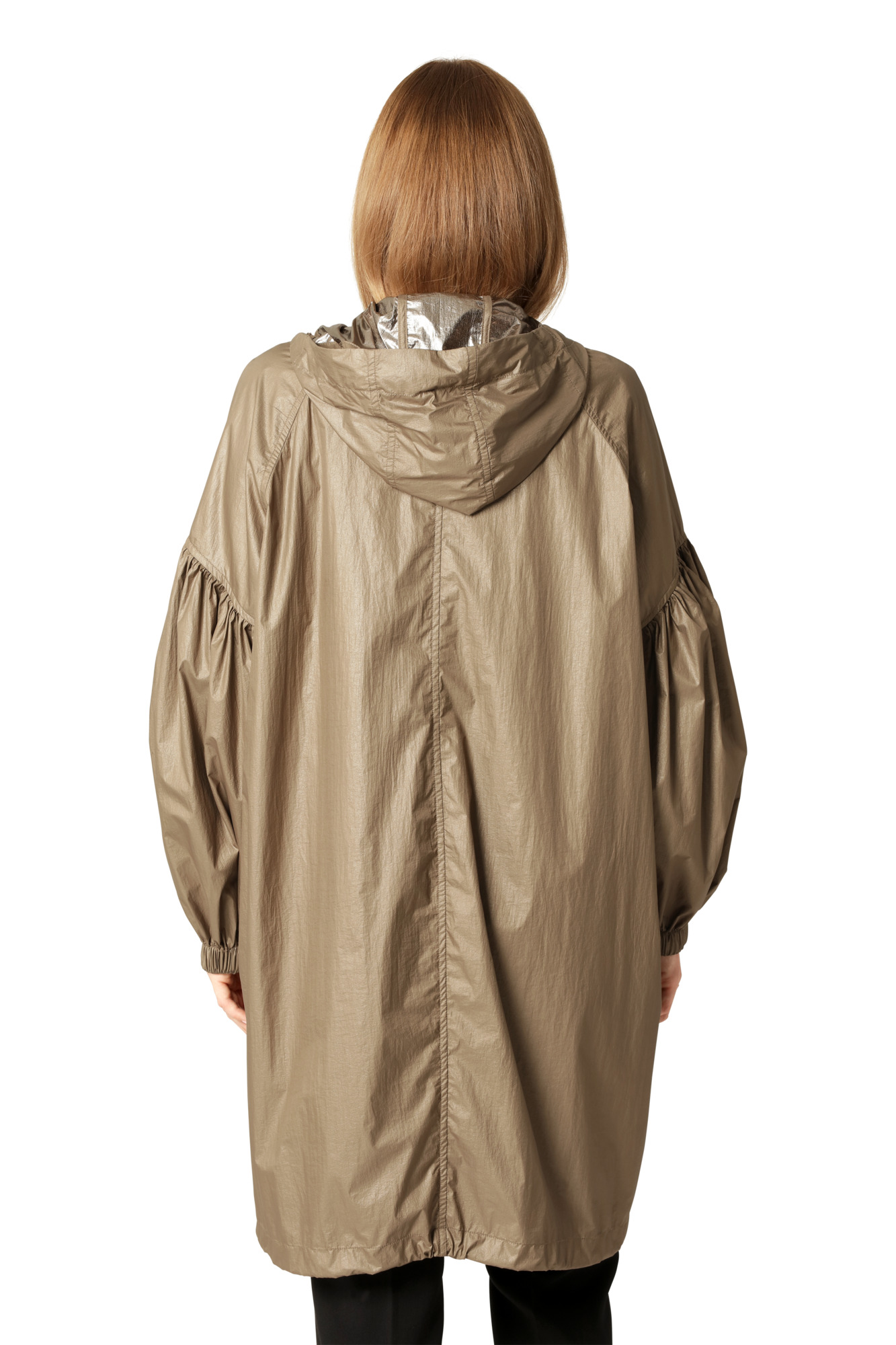 Ilse Jacobsen Shimmer Light Weight Jacket In Beige Gold - Image 3