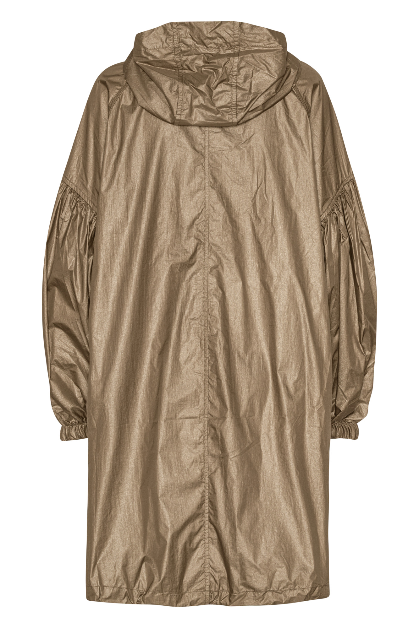 Ilse Jacobsen Shimmer Light Weight Jacket In Beige Gold - Image 4