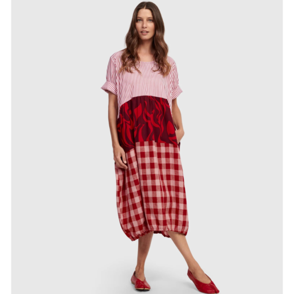 Alembika Greta Relaxed Dress in Mixed Colours