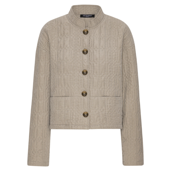 Ilse Jacobsen Quilt Short Jacket In Beige
