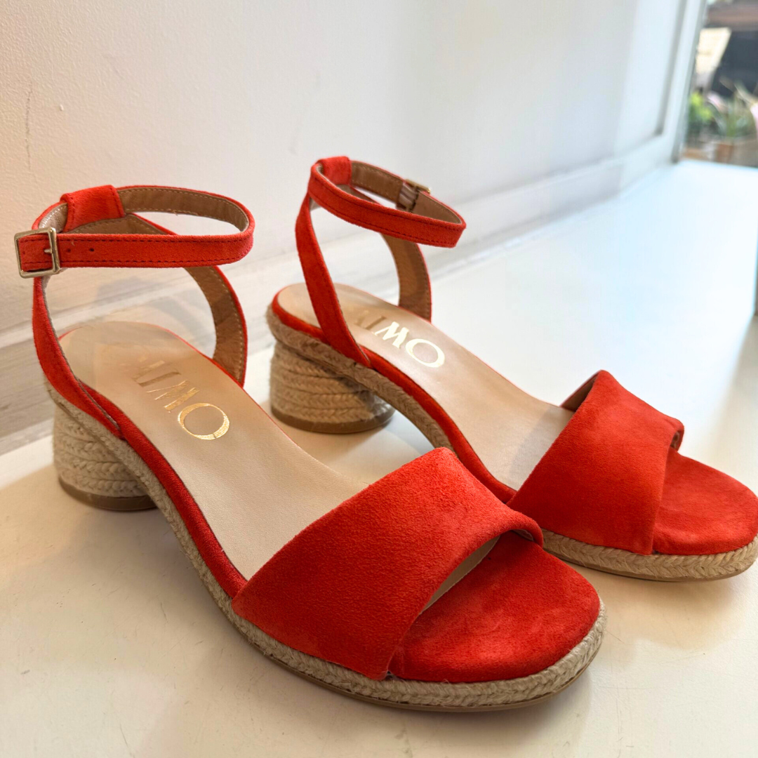 Gaimo Evony Pesca Baby Silk Sandals in Sofia/Yute Natural - Image 2