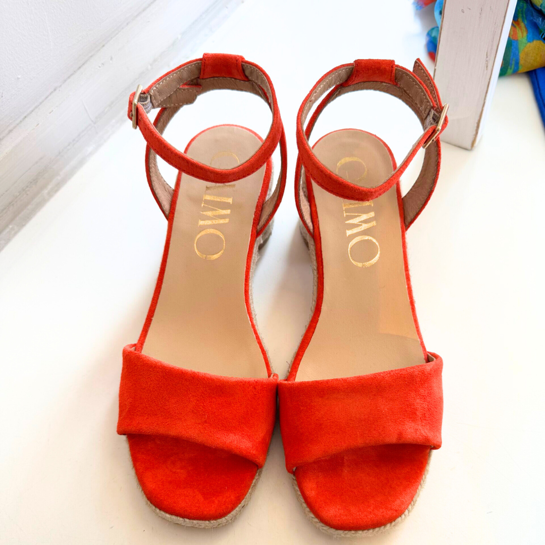 Gaimo Evony Pesca Baby Silk Sandals in Sofia/Yute Natural - Image 3