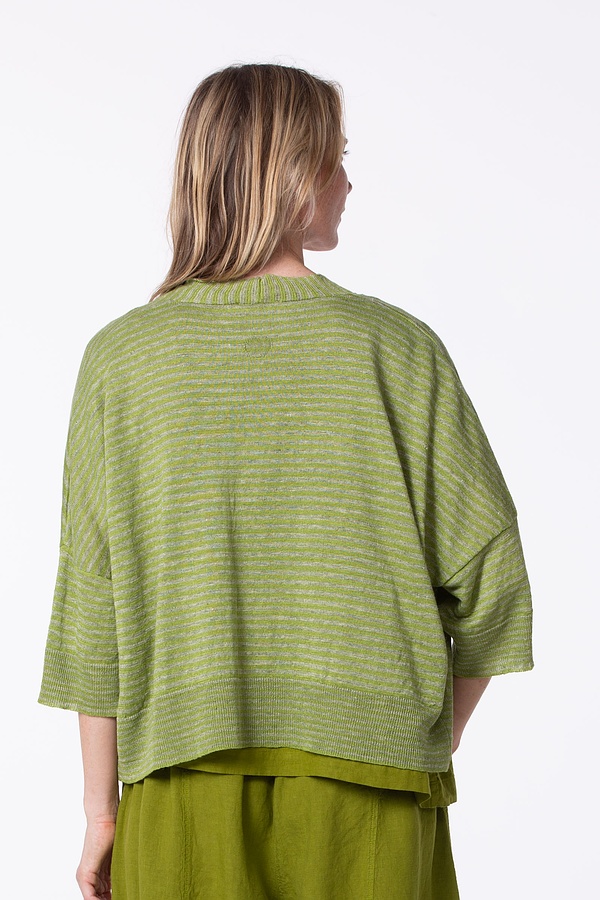 Oska Linen Cardigan in Matcha - Image 3