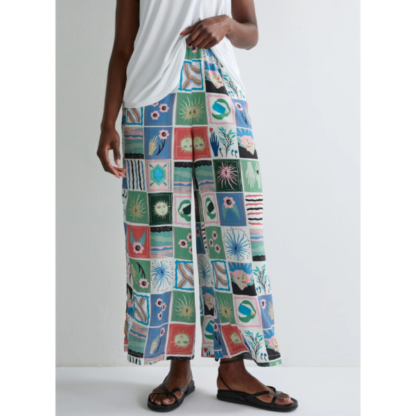 Sahara Mystical Collage Wide Leg Trousers