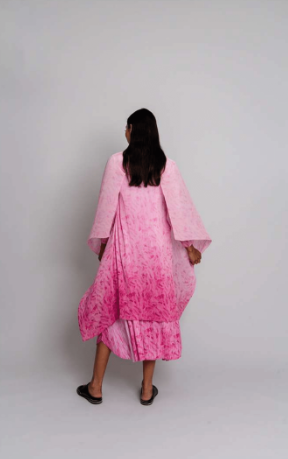 Alquema Collare Coat in Pink Stirring - Image 4