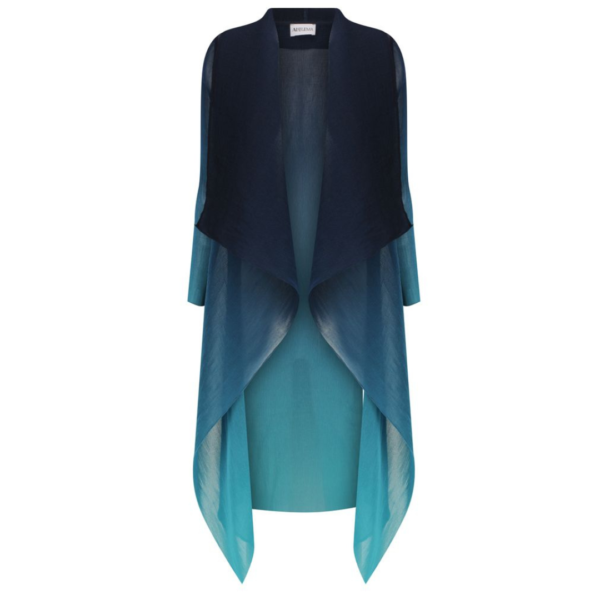 Alquema Collare Coat in Twilight Blue/ Peacock