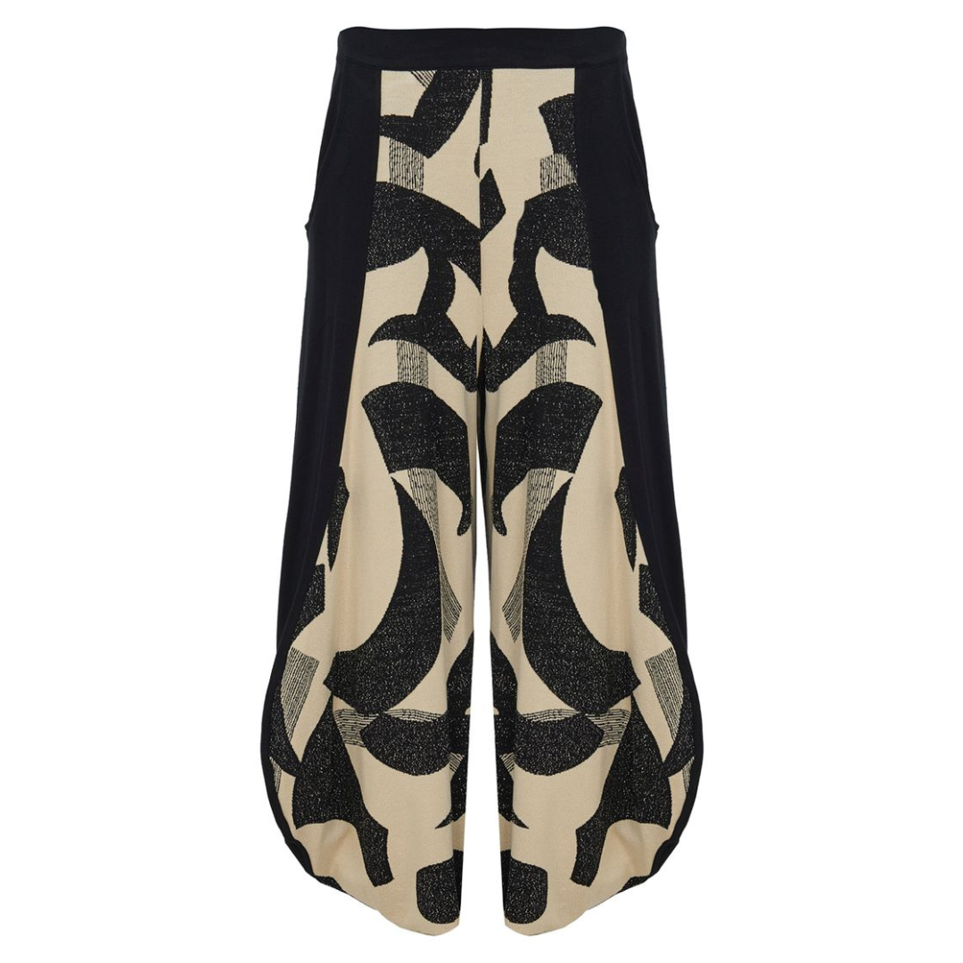 Kozan Knitted Trouser with Napa Valley Patterned Inset