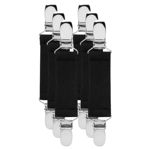 Elsewhere Elastic Clips Black/Silver