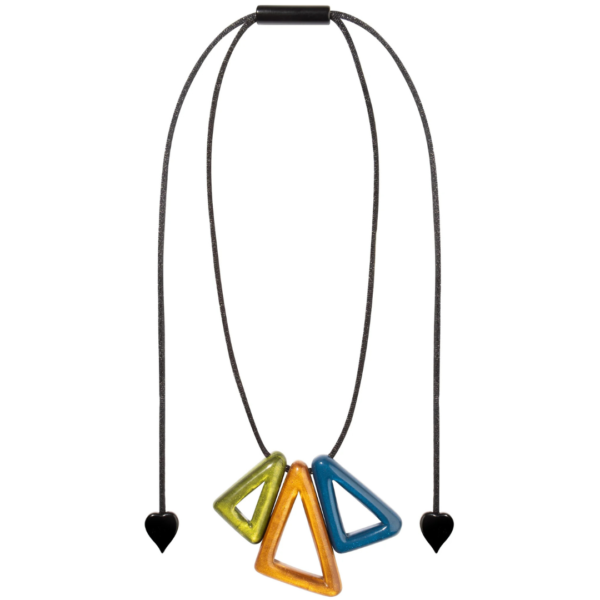 Prue By Zsiska Adjustable Necklace With 3 Triangles