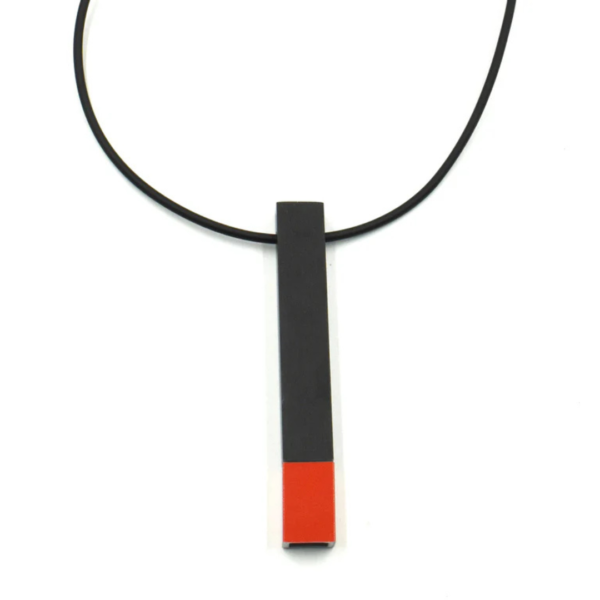 Christina Brampti  Long Necklace K2411 With Aluminium Bar Red Tip