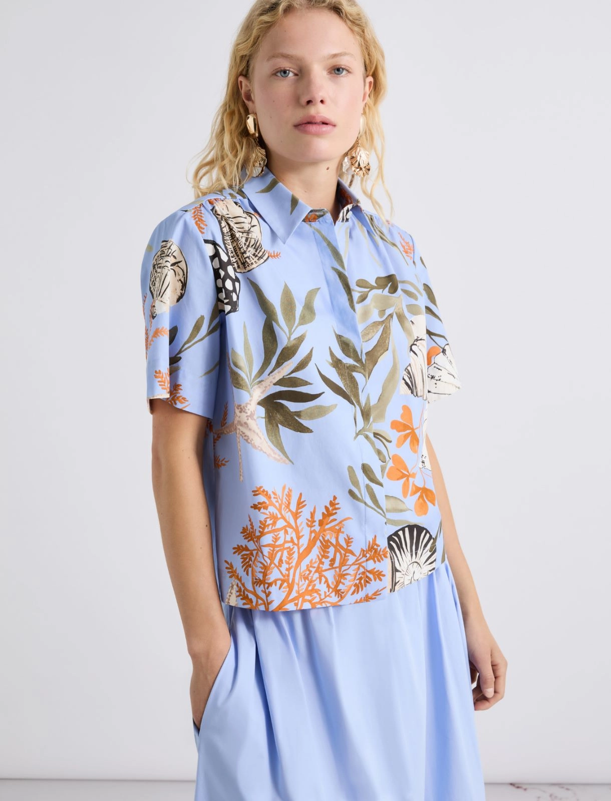 Marella Mllformosa Shirt In Light Blue - Image 2