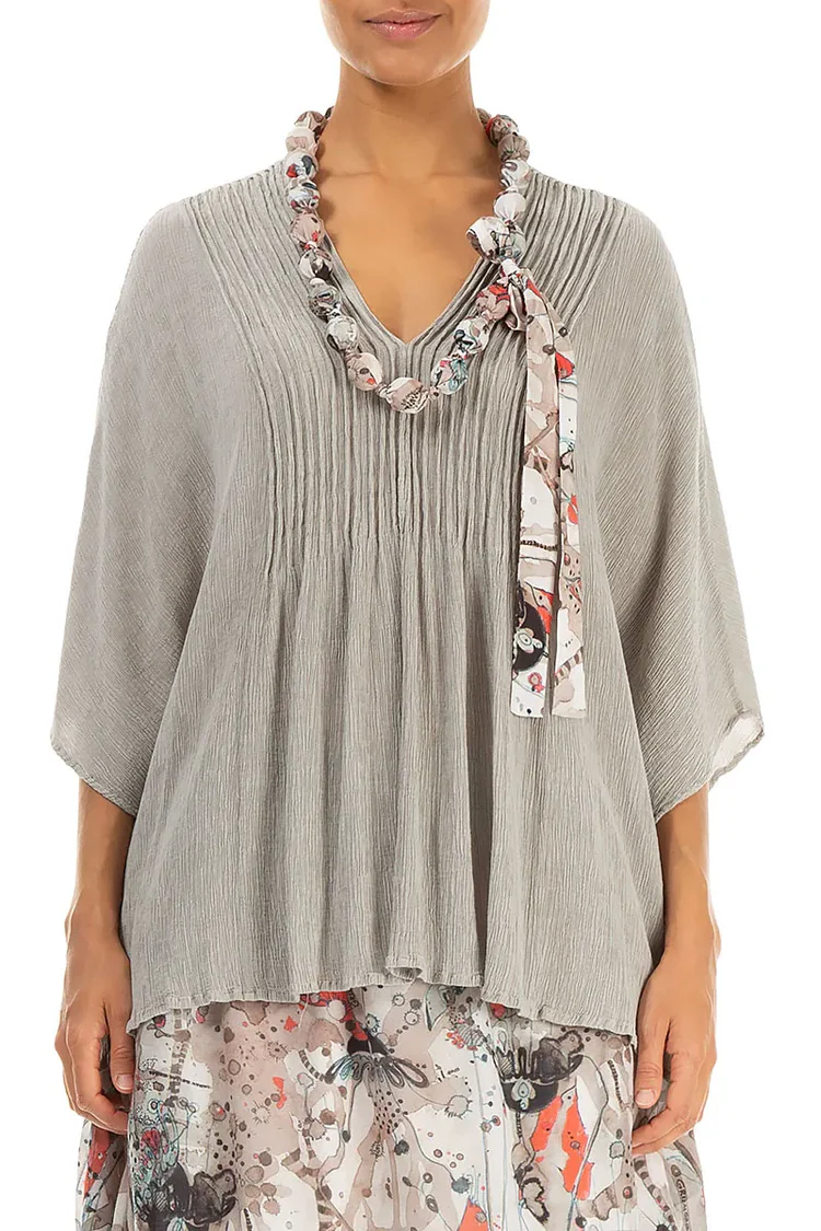 Grizas Silk Mix Bead Necklace In Stone Multi - Image 3