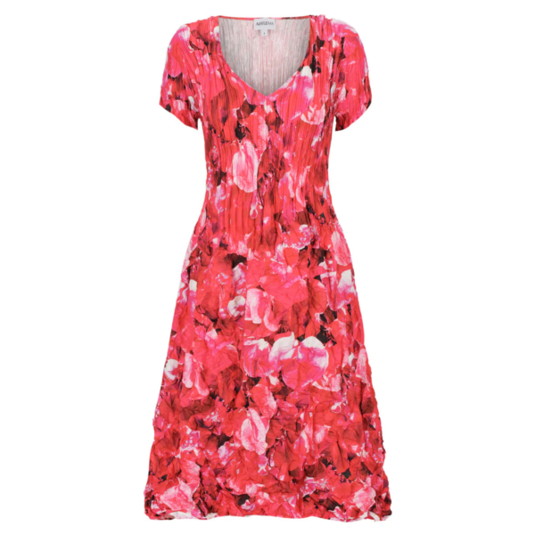 Alquema 1/2 Sleeve Smash Dress in Peachy Pea