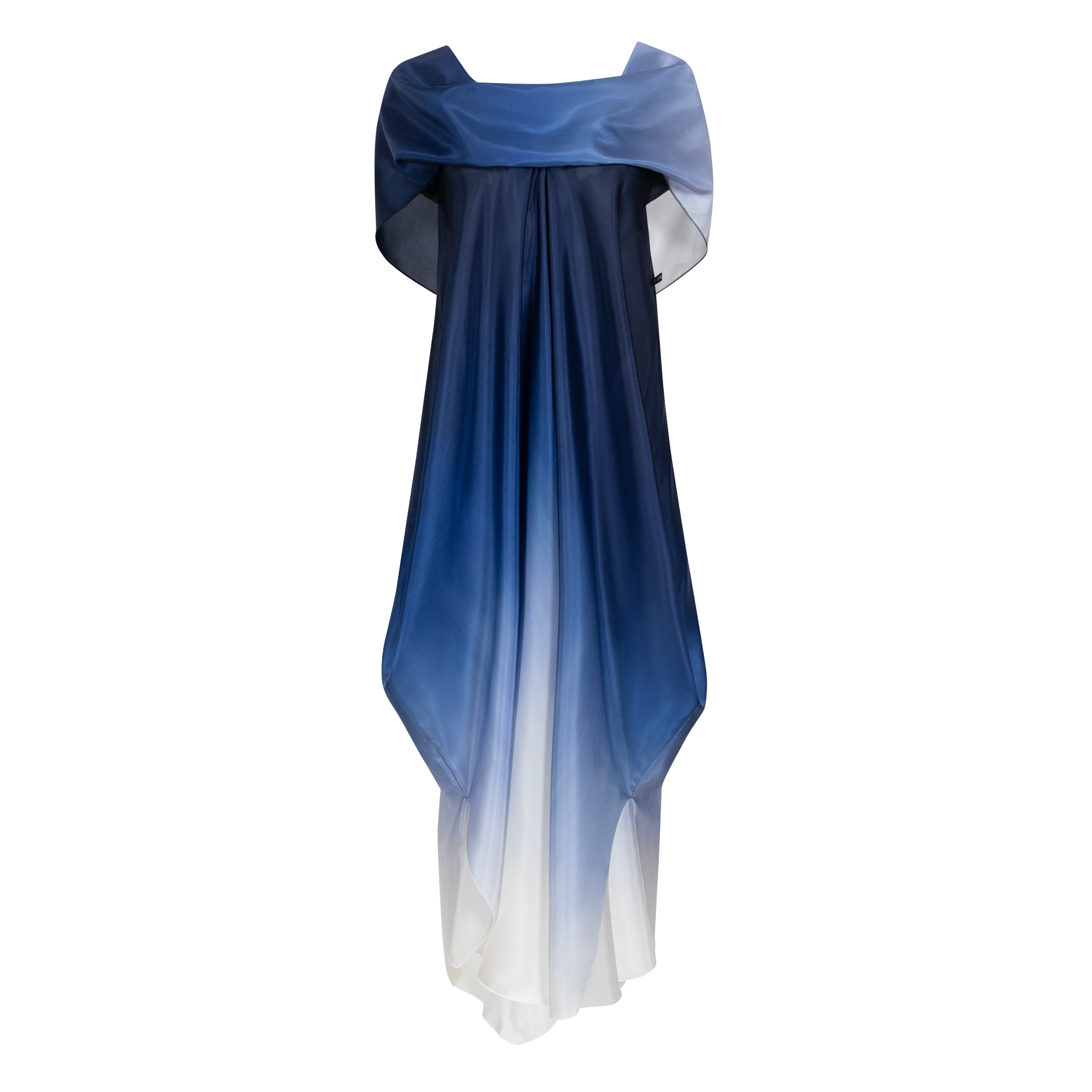 Xenia VENC5 Silk Dress In Blue - Image 2