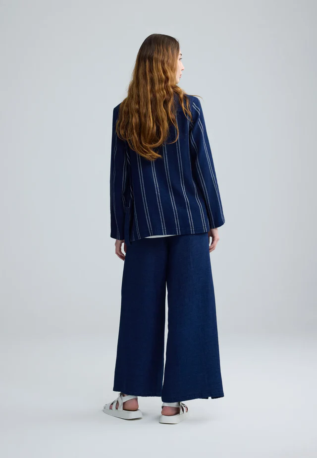 Luukaa Clover Woven Jacket In Original Denim - Image 5