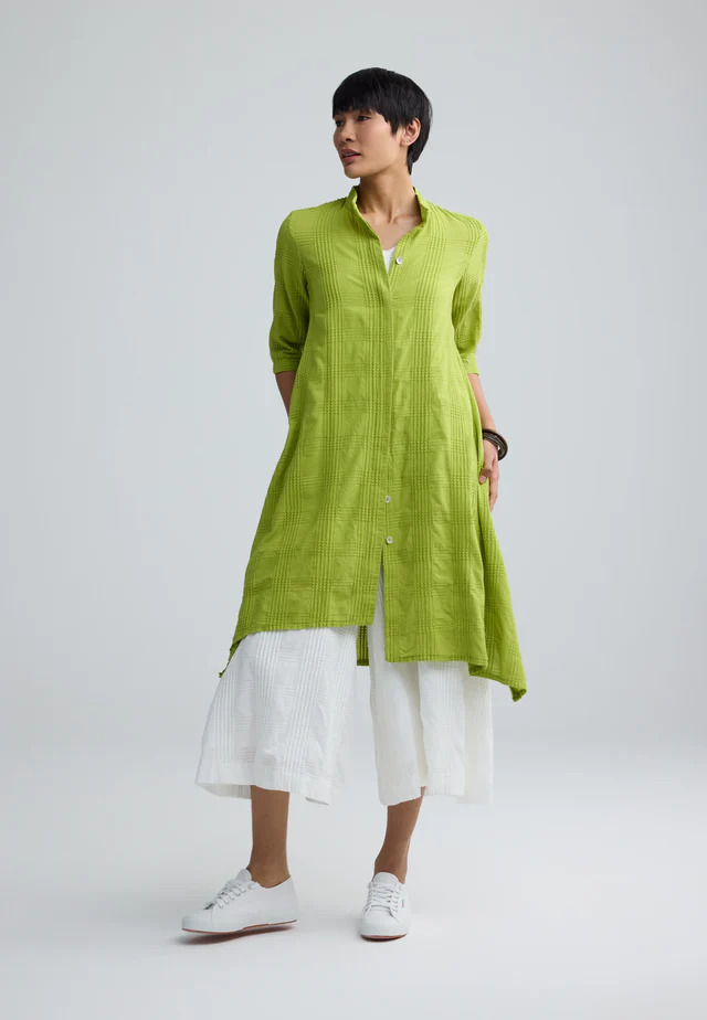Luukaa Vela Woven Dress In Lime - Image 3