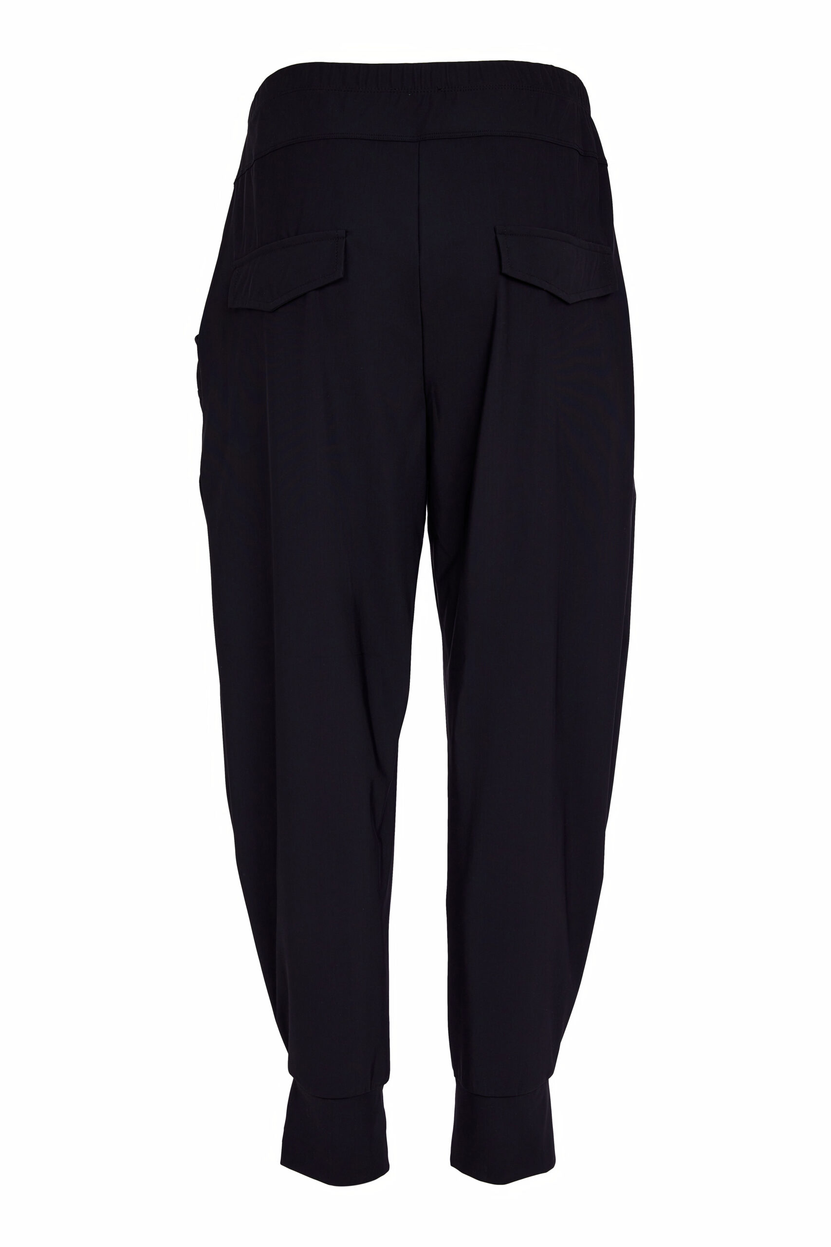 Naya Trousers With Cuff Hem In Black - Image 3