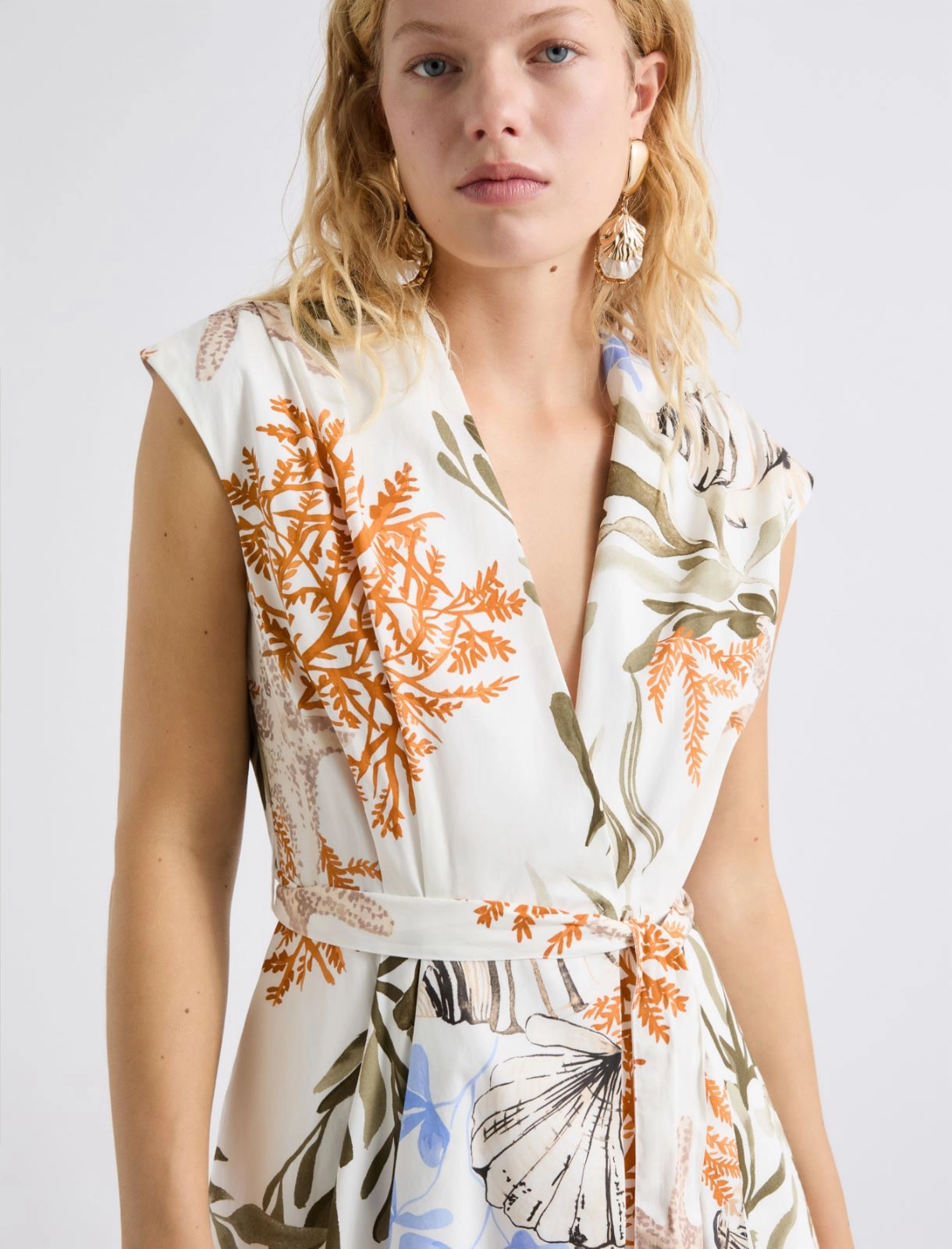 Marella Mllfilo Dress In Cream/Multi - Image 5