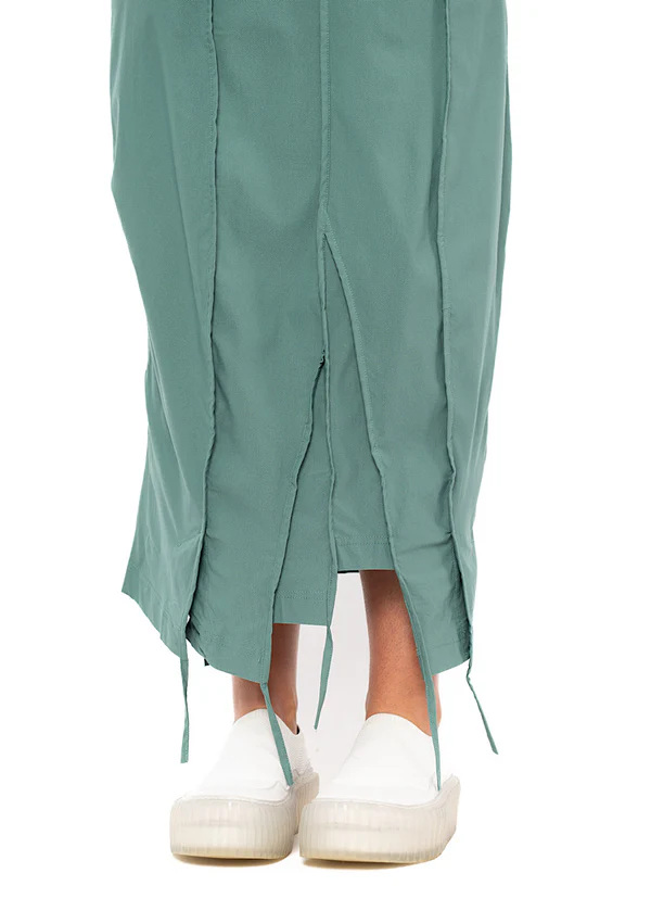 Rundholz Panelled Skirt In Grass - Image 2