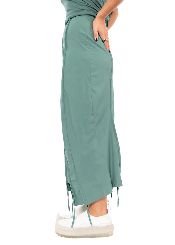 Rundholz Panelled Skirt In Grass - Image 3