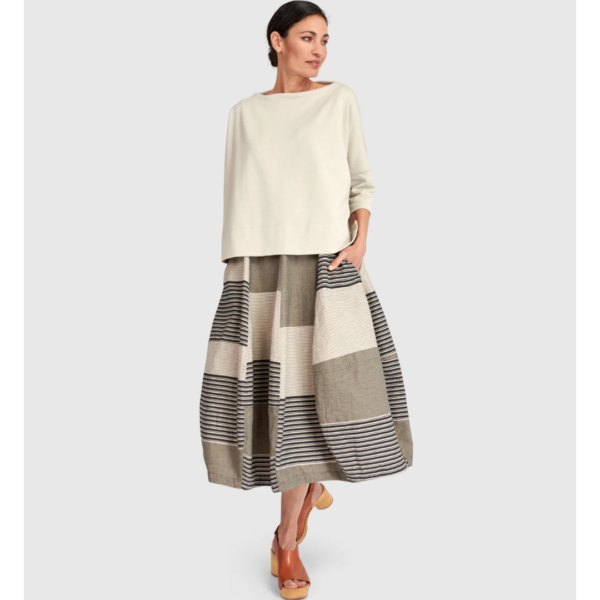 Alembika Long Skirt In Stonebar